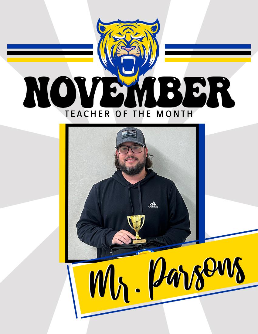 Teacher of the Month November